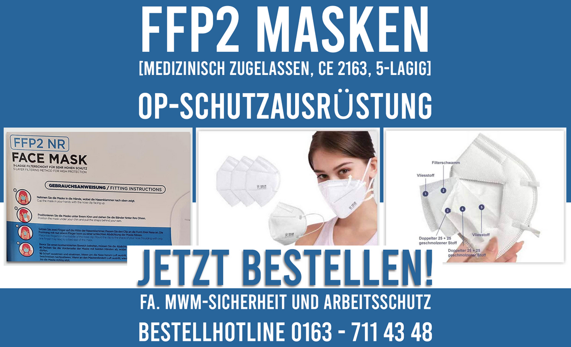 FFP2 Masken und Arbeitsschutz